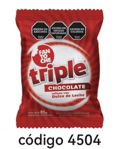 ALFAJOR FANTOCHE TRIPLE CHOCOLATE  24X85G