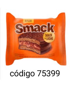 ALFAJOR SMACK Nº1801 DD. LECHE NEGRO  24X60G