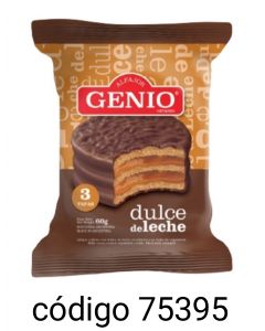 ALFAJOR GENIO TRIPRE NEGRO  24X60G