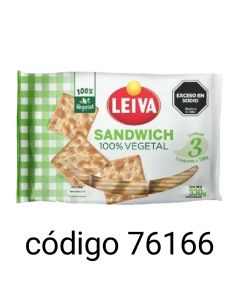 LEIVA.SANDWICH VEGETAL  12X330G