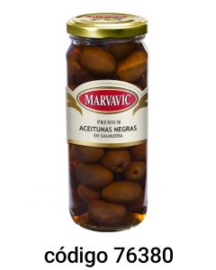 MARVAVIC.FRASCO ACEITUNA NEGRA  6X330G