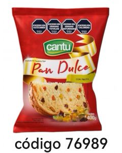 PAN DULCE.CANTU CON FRUTA  8X400G
