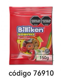 BILLIKEN GOMITAS.RUEDITAS  24X150G 