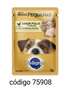 .SOBRECITO PEDIGREE PERRO*Nª7324 PEQ/POLLO  12X100G 