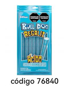 BULL DOG REGALIZ.FRAMBUESA  24X75G