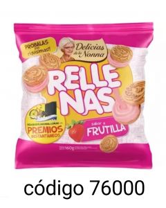 EDRA DELICIAS RELLENAS FRUTILLA  24X160G