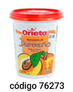 ORIETA POTE MERMELADA DURAZNO  12X500G