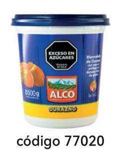 ALCO POTE MERMELADA DURAZNO  12X500G 