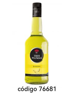 TRES PLUMAS BANANA  6X700ML 
