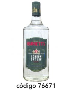 GIN BURNETTS(40º)  6X1000ML