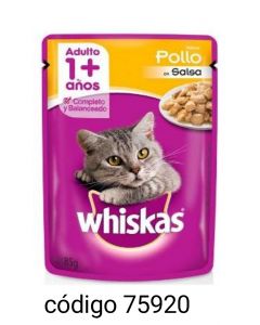 .SOBRECITO WHISKAS GATOS*Nª1478 POLLO  12X85G
