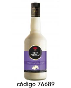 TRES PLUMAS,CHOCO-BLANCO  6X700ML  