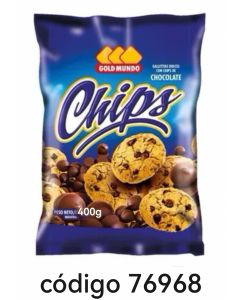 GOLD MUNDO POLVORON CHIPS.CHOCOLATE  10X400G
