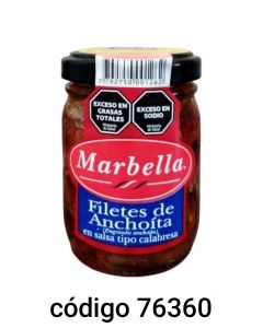 MARBELLA ANCHOITA SALSA CALABRESA  6X90G