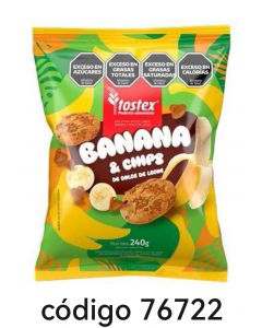 TOSTEX,BANANA Y DD.LECHE  12X240G
