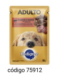 .SOBRECITO PEDIGREE PERRO*Nª7318 ADUL/CARNE  12X100G 