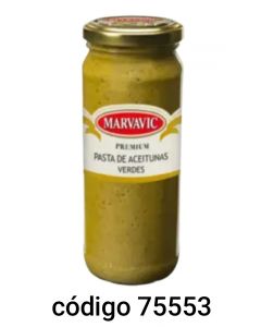 MARVAVIC.FRASCO.VERD PASTA de ACEITUNA  6X330G