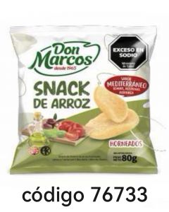 MARCOS.SNACK Nº8064 MEDITERRANEO  18X80G