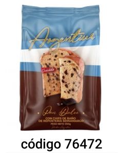 PAN DULCE.ARGENTIUS CHIPS  6X350G