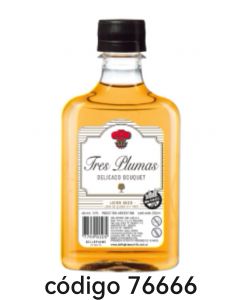 .PETACA TRES PLUMAS.LICOR SECO  12X200ML 