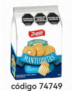 ZUPAY,MANTEQUITAS  12X350G