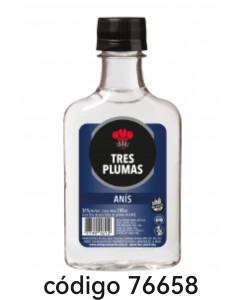 .PETACA TRES PLUMAS.ANIS LICOR  12X200ML 