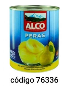 ALCO.PERAS EN MITADES  12X820G 