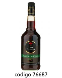 TRES PLUMAS,CHOCO-MENTA  6X700ML  