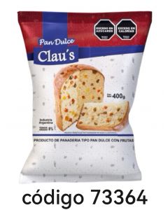 PAN DULCES CLAUS CON FRUTA  8X400G