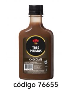 .PETACA TRES PLUMAS CHOCOLATE  12X200ML