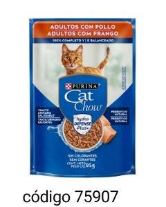 .SOBRECITO CAT-CHOW GATOS*Nª2399 POLLO/FRANGO  15X85G 
