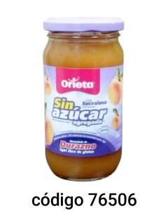 ORIETA MERMELADA SIN-AZUCAR DURAZNO  12X500G