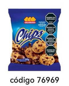 GOLD MUNDO POLVORON CHIPS CHOCOLATE  20X200G