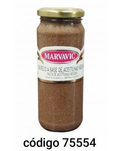 MARVAVIC.FRASCO.NEGRA PASTA de ACEITUNA  6X330G
