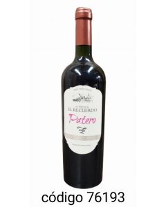 ,EL RECUERDO VINO PATERO  6X750ML