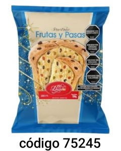 PAN DULCE 100 DUCADOS FRUTA Y PASAS  6X500G