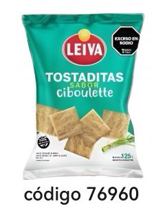 LEIVA ARROZ TOSTALITAS CIBOULETTE  16X125G 