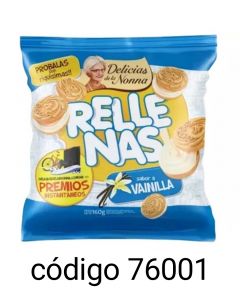 EDRA DELICIAS RELLENAS VAINILLA  24X160G 