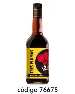 TRES PLUMAS.CAFE AL COÑAC  6X750ML