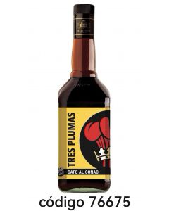 TRES PLUMAS.CAFE AL COÑAC  6X750ML