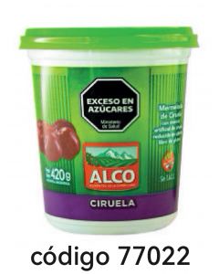 ALCO POTE MERMELADA LIGHT CIRUELA 12X500G