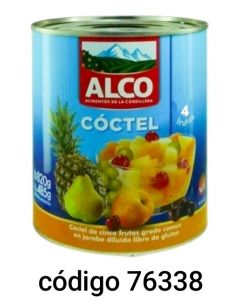 ALCO.COCTEL 4 FRUTAS  12X820G 