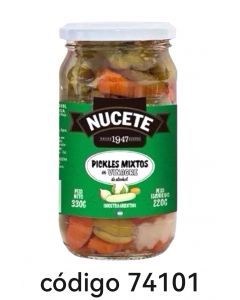 NUCETE,FRASCO PICKLES  6X330G