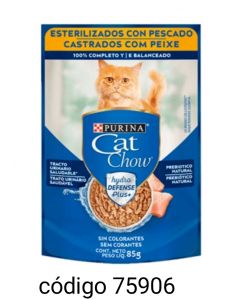 .SOBRECITO CAT-CHOW GATOS*Nª2401 ESTER/PECADOS  15X85G  