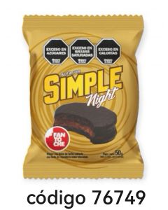 ALFAJOR FANTOCHE SIMPLE NIGHT  12X50G