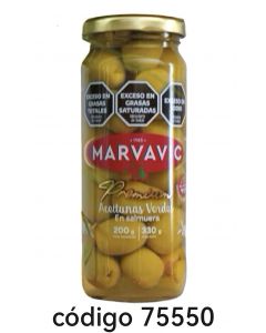 MARVAVIC.FRASCO ACEITUNA Nº0 VERDES  6X330G