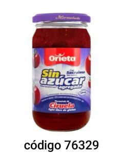 ORIETA MERMELADA SIN-AZUCAR CIRUELA  12X500G