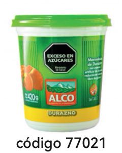ALCO POTE MERMELADA LIGHT DURAZNO 12X500G