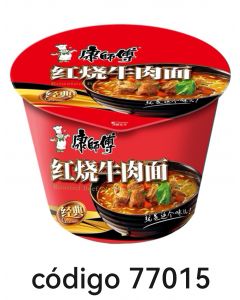*KANGSHIFU FIDEO EN VASO ESTOFADO CARNE 12X110G