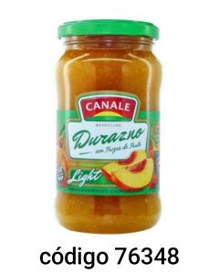CANALE MERMELADA.LIGHT DURAZNO  12X390G